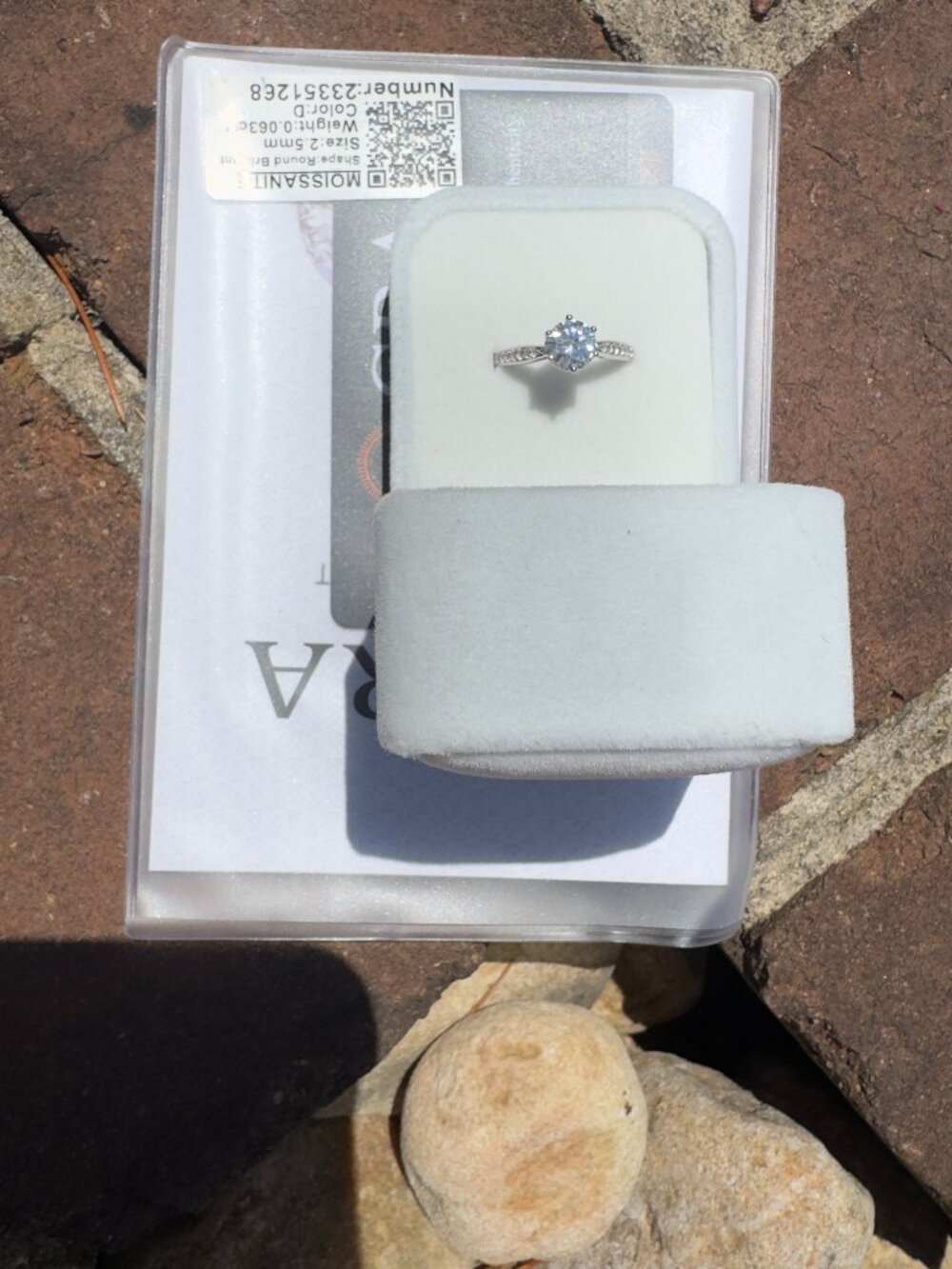 Moissanite ring